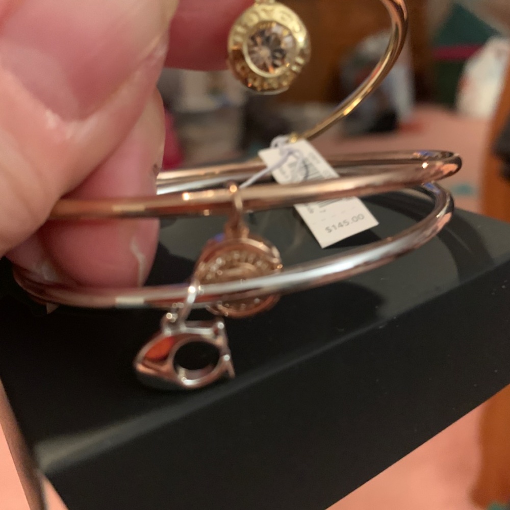 NWT COACH SIG C CHARM BANGLE SET - Picture 2 of 4